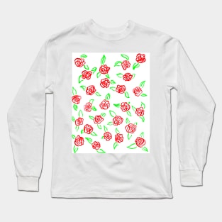 Line Roses Long Sleeve T-Shirt